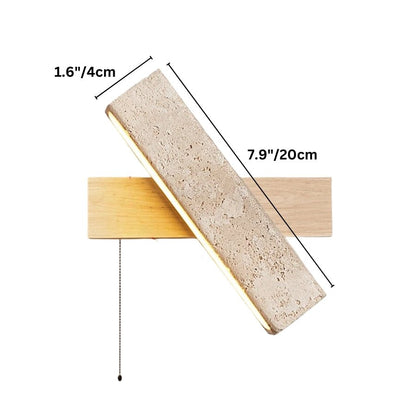 Glimra Travertine Wall Lamp - Nuvé