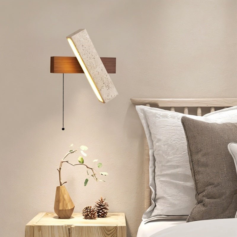 Glimra Travertine Wall Lamp - Nuvé