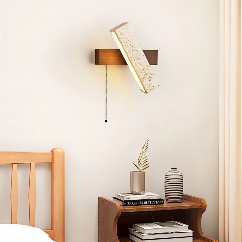 Glimra Travertine Wall Lamp - Nuvé
