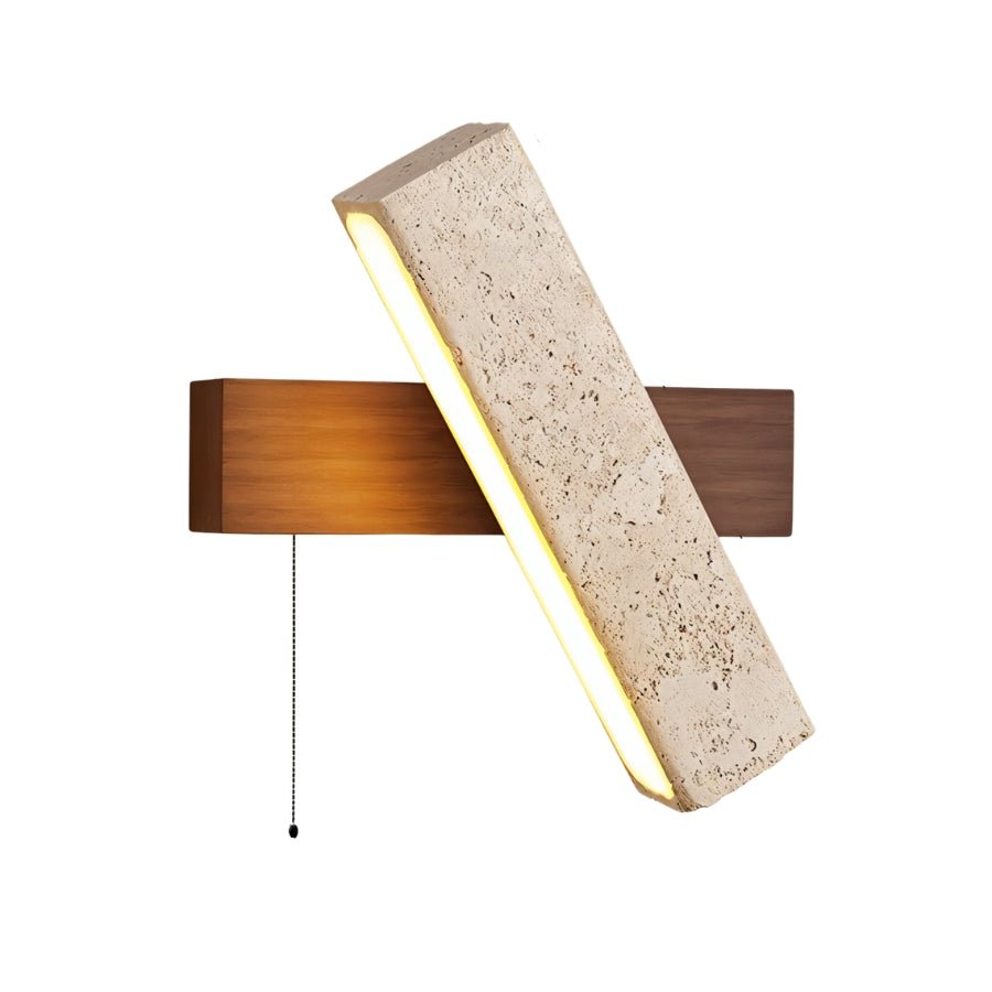 Glimra Travertine Wall Lamp - Nuvé