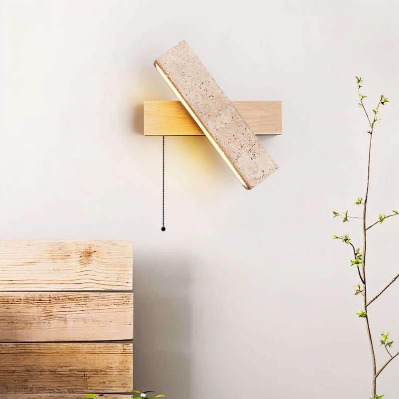 Glimra Travertine Wall Lamp - Nuvé