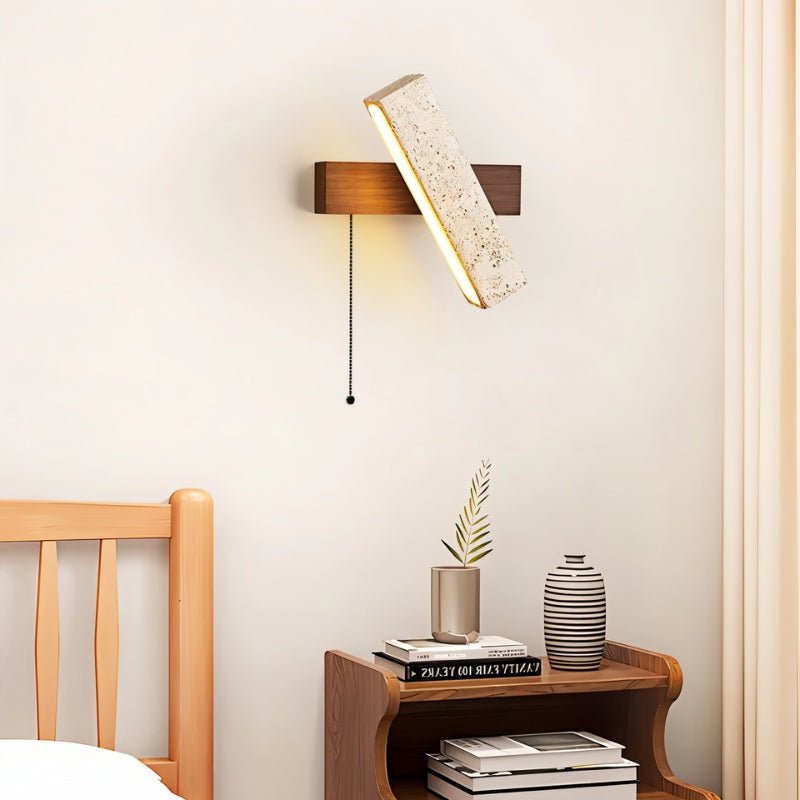 Glimra Travertine Wall Lamp - Nuvé