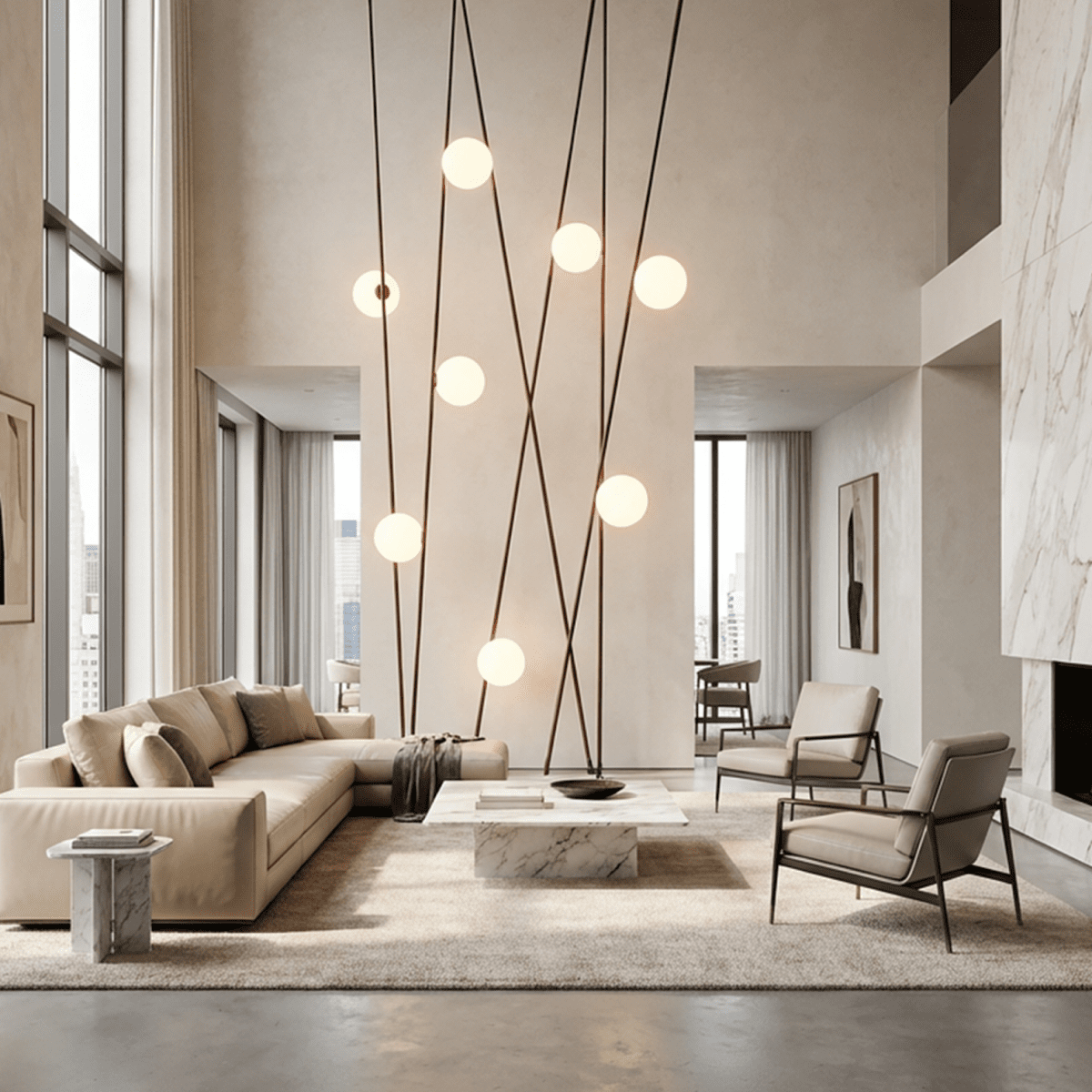 Glita Floor To Ceiling Lamp - Nuvé