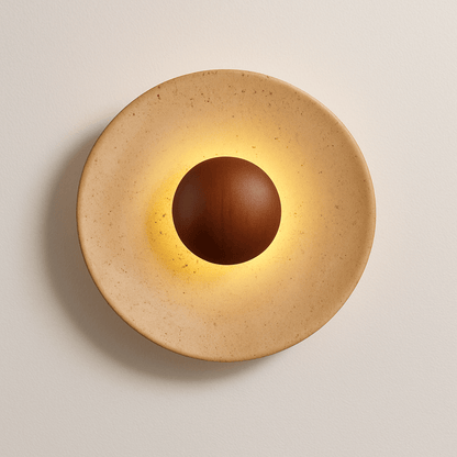 Glova Travertine Wall Lamp - Nuvé