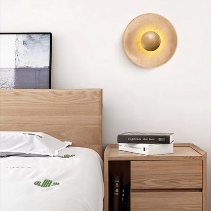 Glova Travertine Wall Lamp - Nuvé