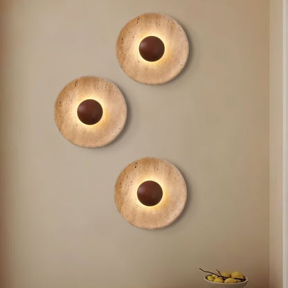 Glova Travertine Wall Lamp - Nuvé