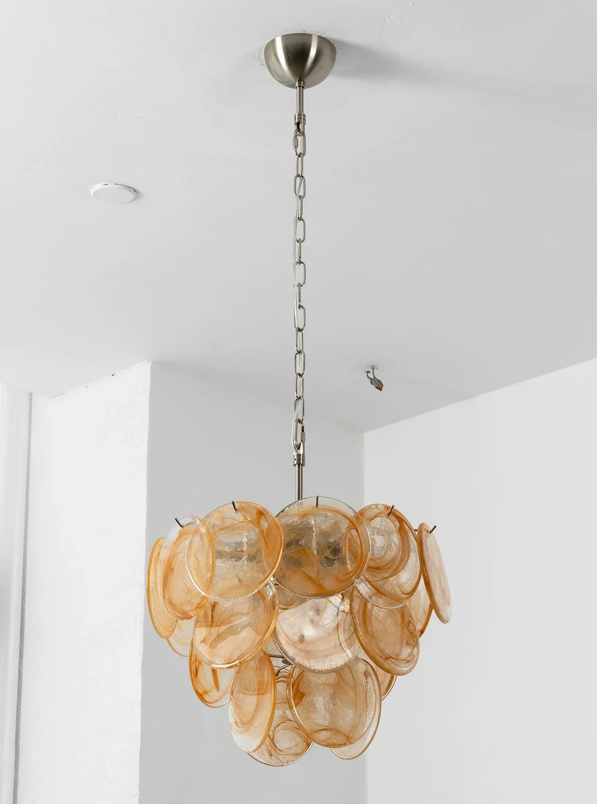 Retro Glass Disc Chandelier