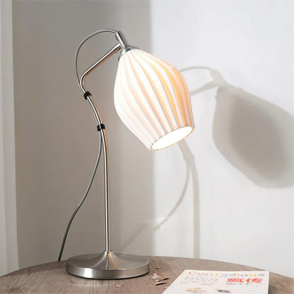 Haela table lamp by Residence Supply featuring a sleek design with a fabric shade and a modern base, perfect for a bedside or desk.