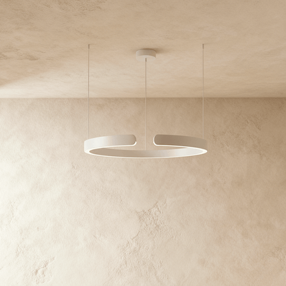 Elegant Halo Chandelier by Residence Supply featuring a modern design with multiple glowing light rings.