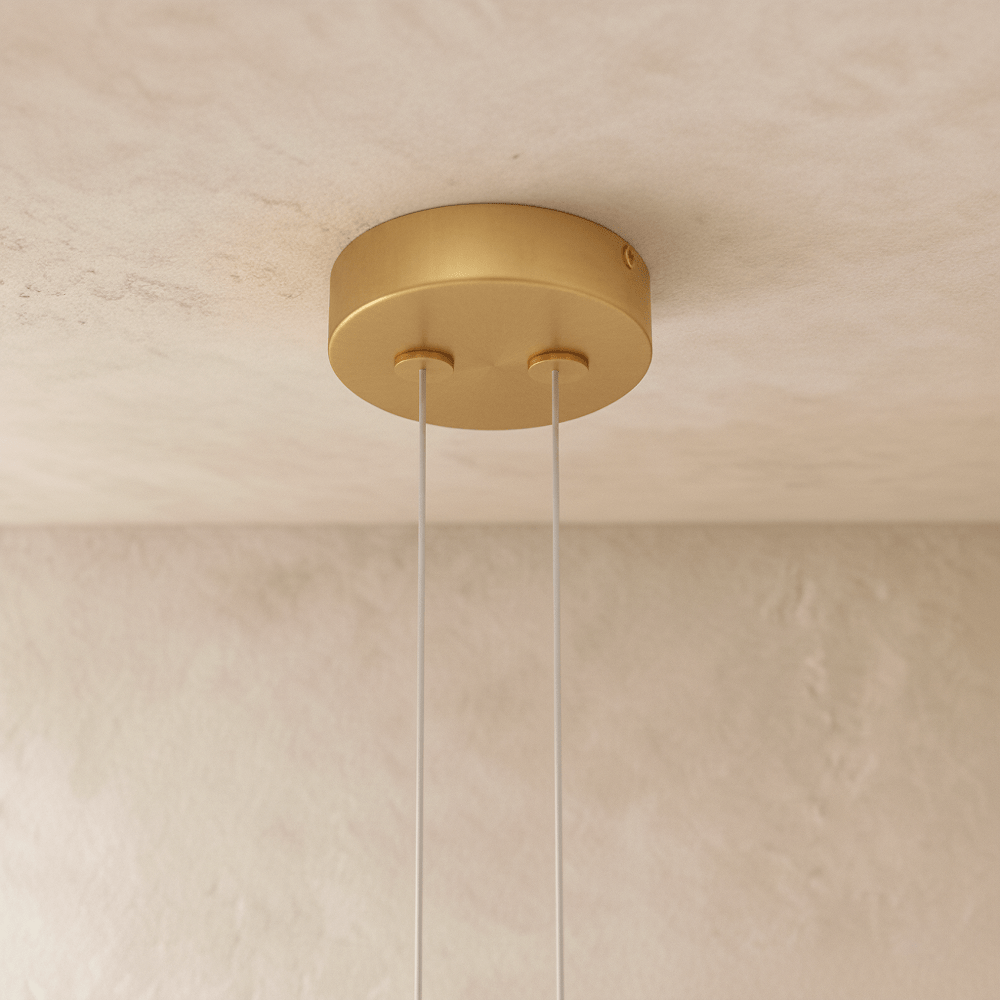 Elegant Halo Chandelier by Residence Supply featuring a modern circular design with multiple hanging light bulbs.
