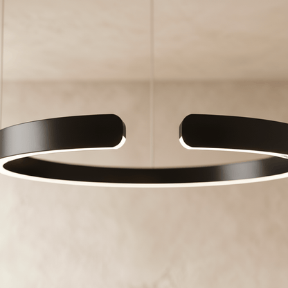Elegant Halo Chandelier by Residence Supply featuring multiple circular light fixtures and a sleek modern design.