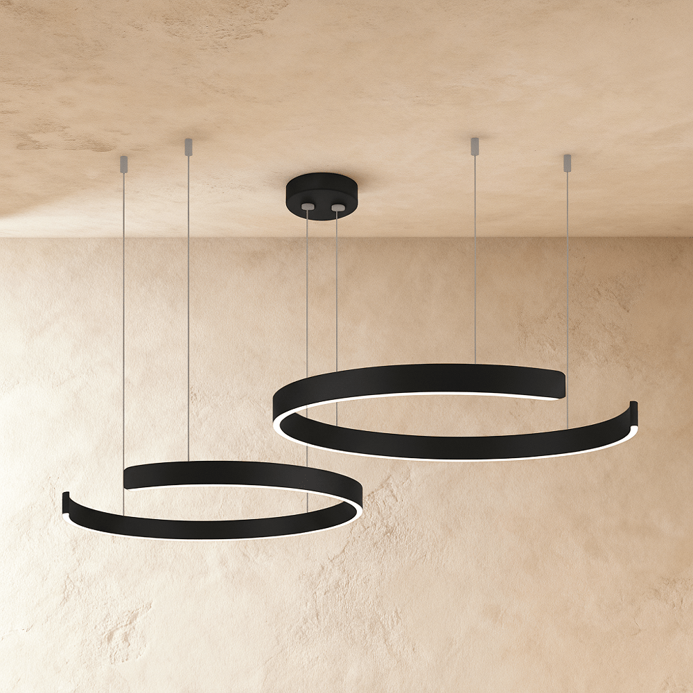 Elegant halo chandelier by Residence Supply featuring a circular design with multiple light bulbs for modern home lighting.