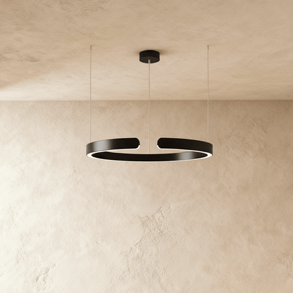 Elegant Halo Chandelier from Residence Supply featuring a circular design with multiple glowing light fixtures.