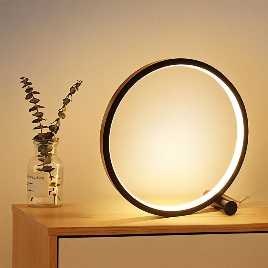 Residence Supply Halo Touch Table Lamp with sleek design, touch control, and a modern finish, perfect for contemporary home decor.