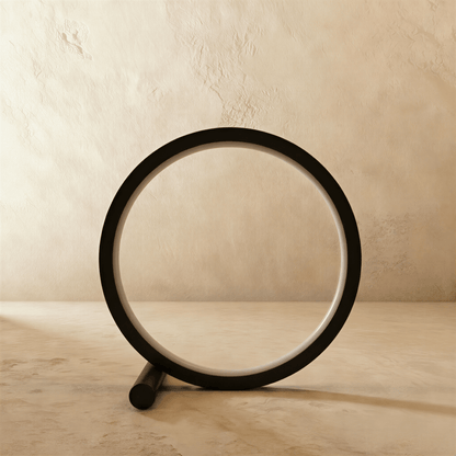 Residence Supply Halo Touch Table Lamp with modern design and touch control, featuring a sleek base and soft illuminated shade.