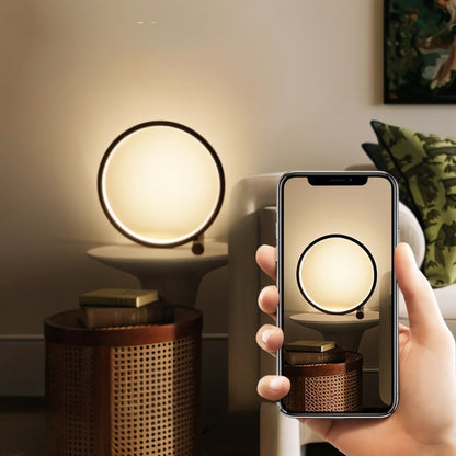 Residence Supply Halo Touch Table Lamp with sleek design and touch control, ideal for modern living room or bedside lighting.