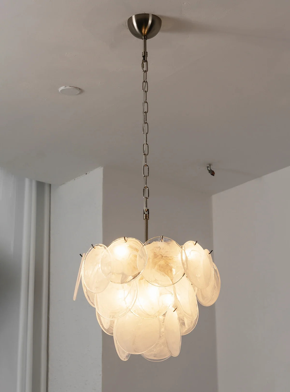 Retro Glass Disc Chandelier
