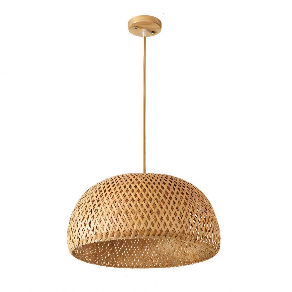 Hand-Weaved Rattan Cocoon Pendant Light - Nuvé