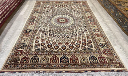 Handmade Afghani Gumbad Dome Area Rug 7x10 ft - Nuvé