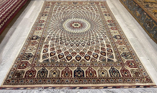 Handmade Afghani Gumbad Dome Area Rug 7x10 ft - Nuvé