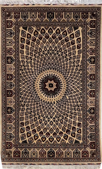 Handmade Afghani Gumbad Dome Area Rug 7x10 ft - Nuvé