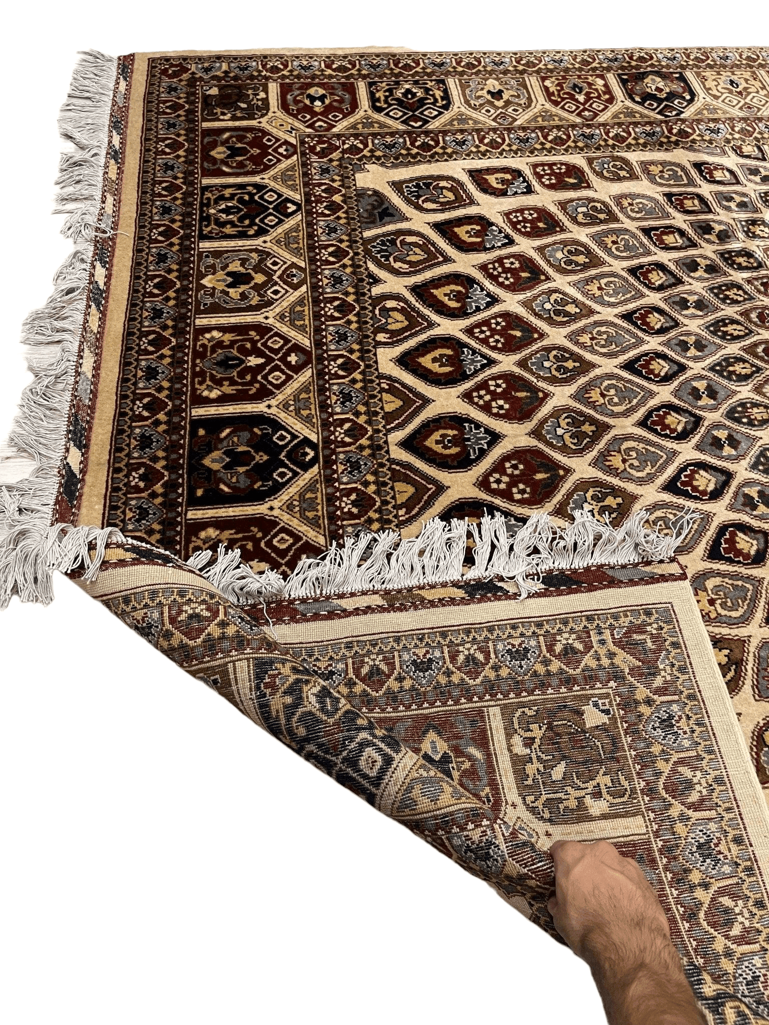 Handmade Afghani Gumbad Dome Area Rug 7x10 ft - Nuvé