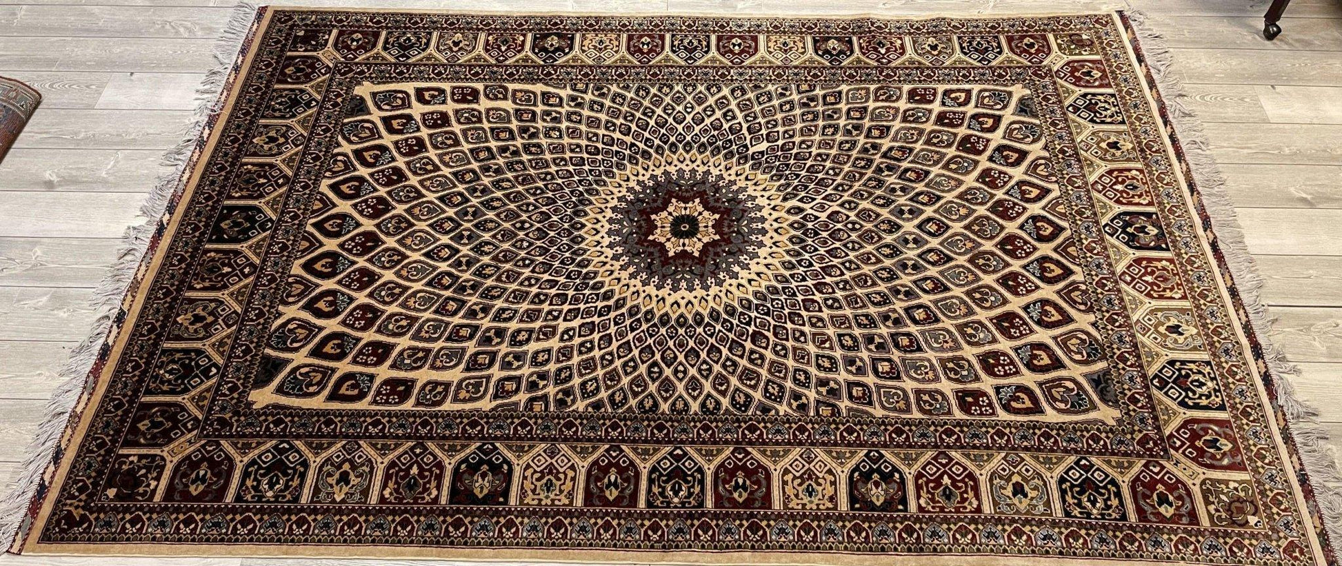 Handmade Afghani Gumbad Dome Area Rug 7x10 ft - Nuvé