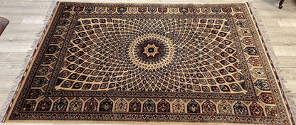 Handmade Afghani Gumbad Dome Area Rug 7x10 ft - Nuvé