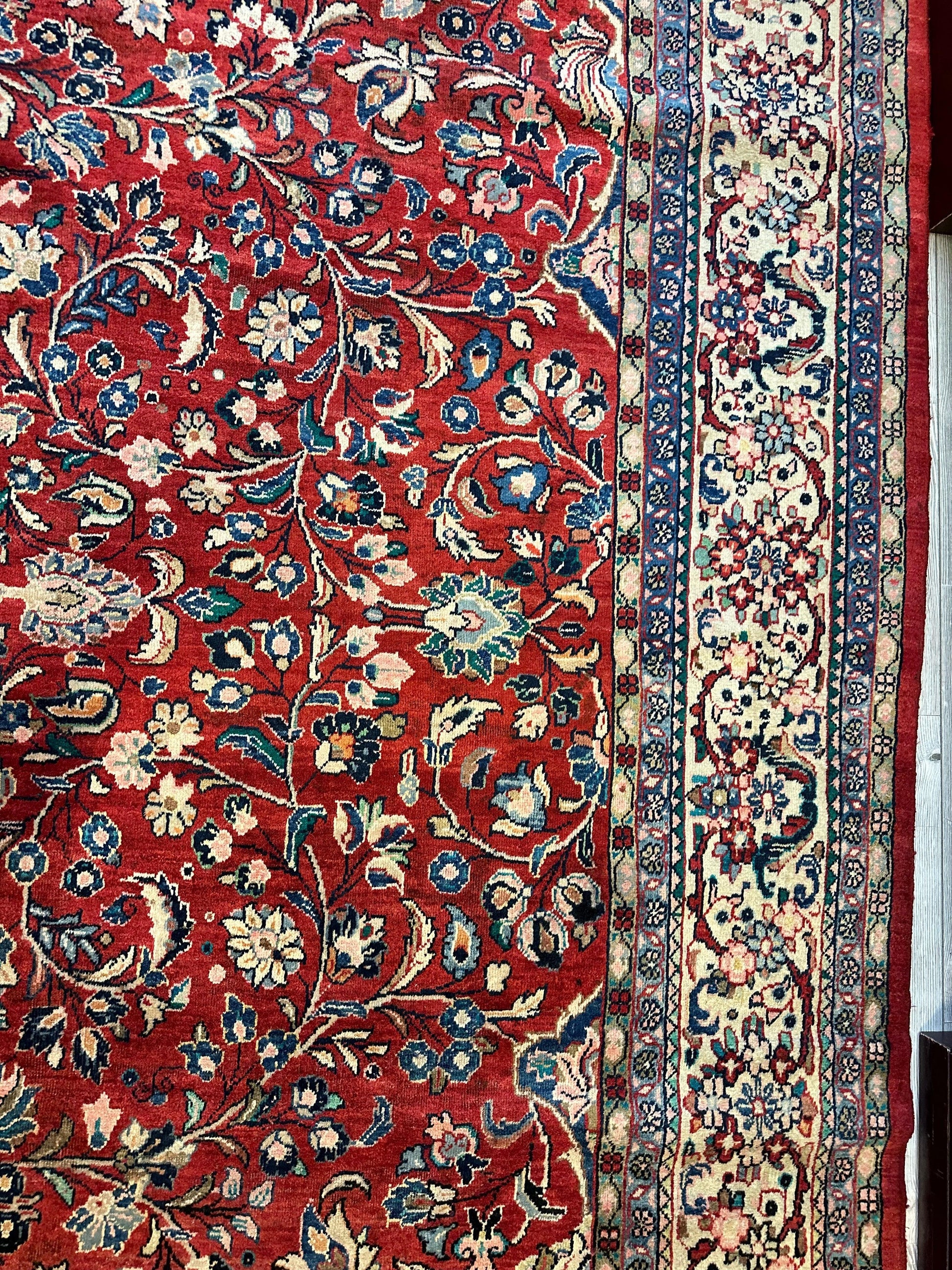 Handmade One-of-a-Kind Persian Mahal Rug - 10’ x 12’10” - Nuvé