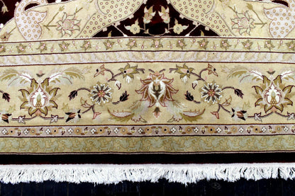 Hand-Knotted Pak-Ziegler Wool Rug – 8'7" x 11'7" – Traditional Design, Warm Earth Tones - Nuvé