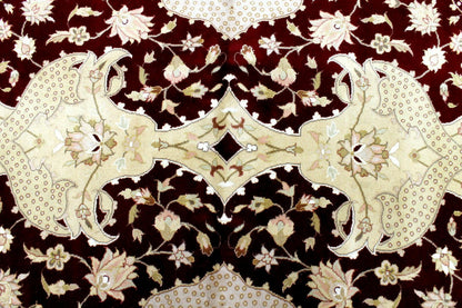 Hand-Knotted Pak-Ziegler Wool Rug – 8'7" x 11'7" – Traditional Design, Warm Earth Tones - Nuvé