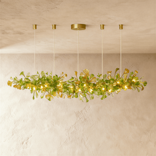 Elegant Hanita chandelier by Residence Supply featuring a stylish, modern design with multiple light fixtures and intricate detailing.
