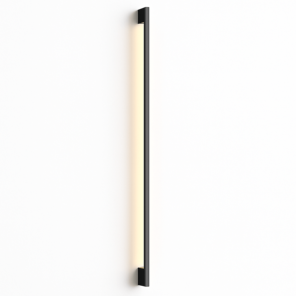 Residence Supply Hanur Wall Lamp showing a sleek, modern design with a curved metal arm and white lampshade mounted on a wall.