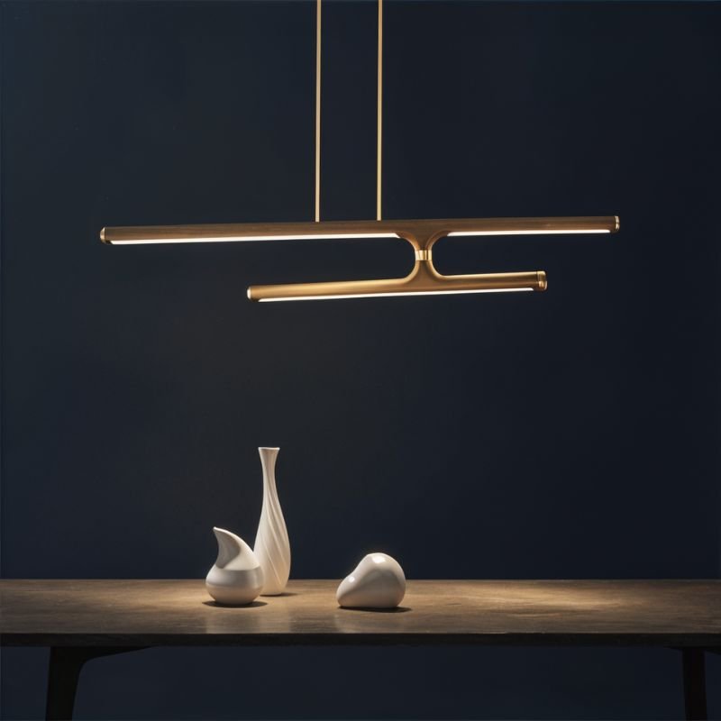 Harbin Pendant Light by Residence Supply hanging with a sleek metal shade and exposed bulb, modern lighting fixture for contemporary spaces.
