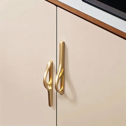 Gold Hazis Pull Bar from Residence Supply, stylish cabinet handle for home and garden furniture.