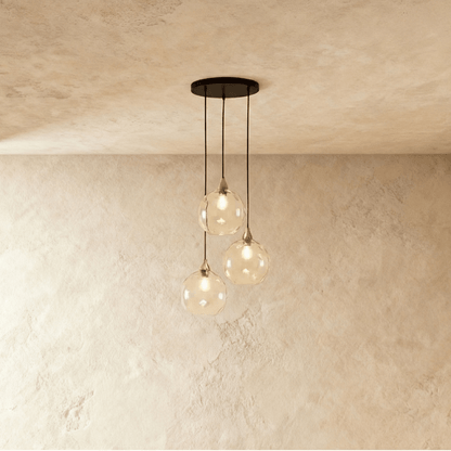 Modern Hea pendant light by Residence Supply with a sleek metal finish and adjustable hanging cord for contemporary decor.
