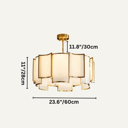 Elegant Hiraj chandelier with intricate metal design and warm lighting, perfect for enhancing modern or traditional interiors.