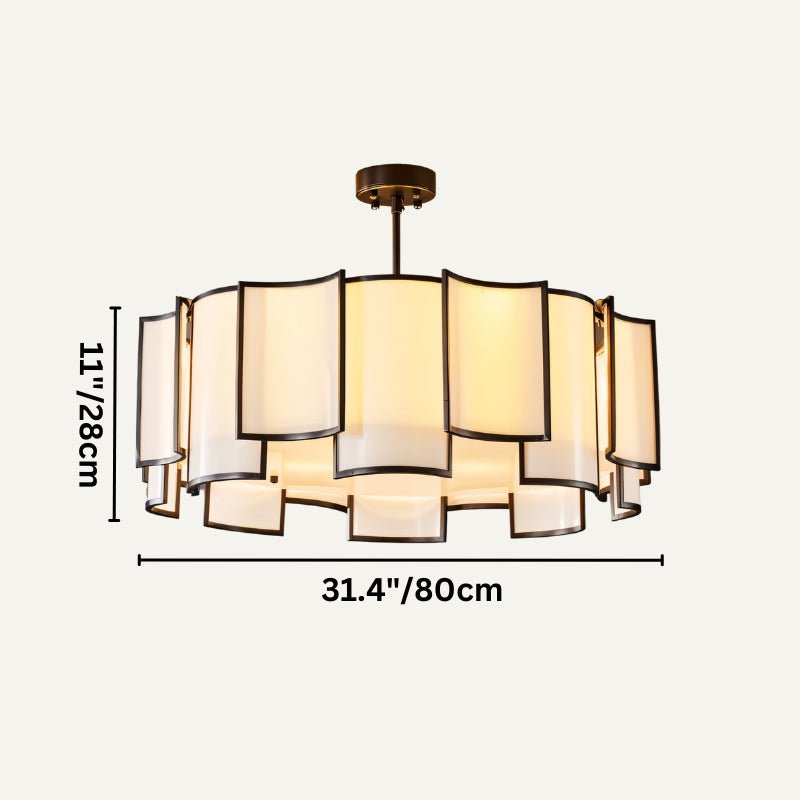 Elegant Hiraj chandelier by Residence Supply featuring intricate metalwork and multiple light fixtures for a stylish lighting statement.