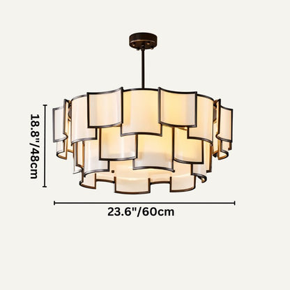 Hiraj chandelier by Residence Supply with intricate metal design and warm lighting for modern interior decor.