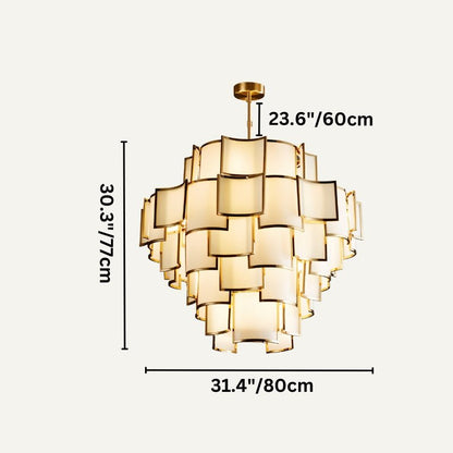 Residence Supply Hiraj Chandelier with intricate metal design and multiple light fixtures for elegant lighting.