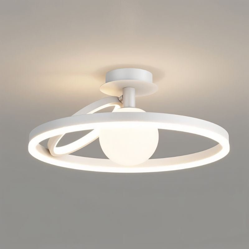 Hring Ceiling Light by Residence Supply, modern round LED ceiling fixture with sleek design and ambient illumination.