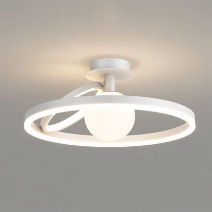 Hring Ceiling Light by Residence Supply, modern round LED ceiling fixture with sleek design and ambient illumination.