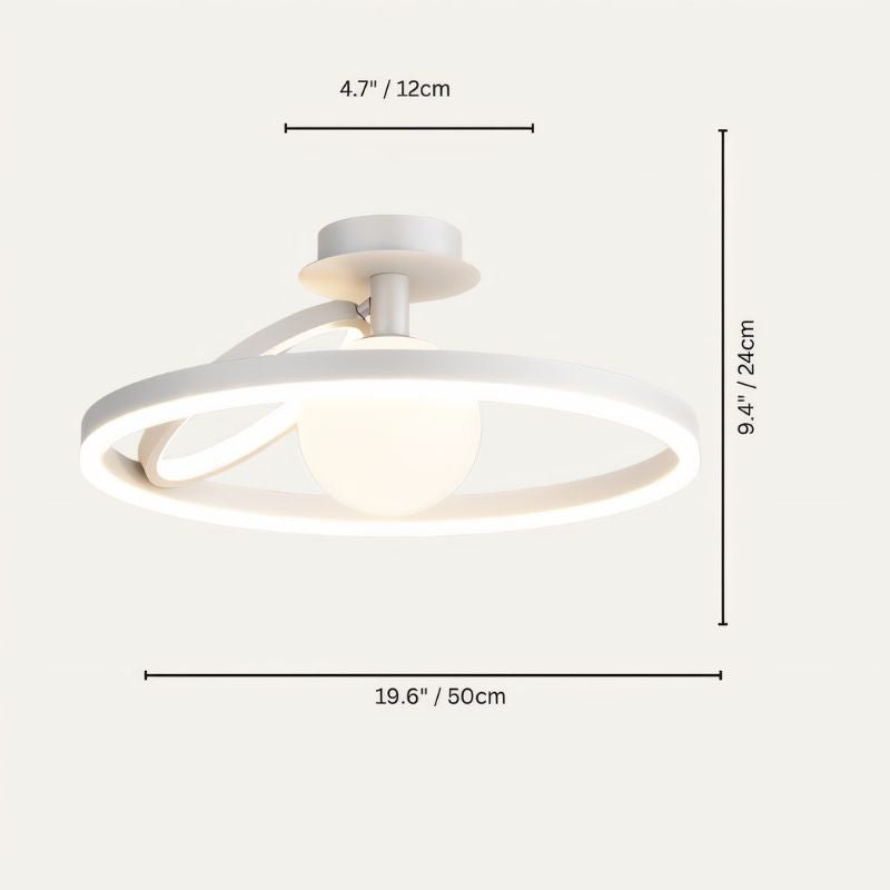 Modern Hring ceiling light by Residence Supply with sleek circular design and integrated LED illumination.