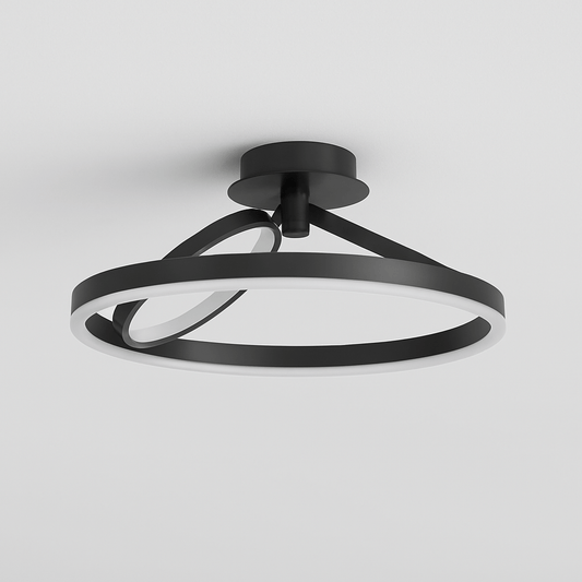 Modern Hring Ceiling Light by Residence Supply with a sleek, circular design and integrated LED illumination.