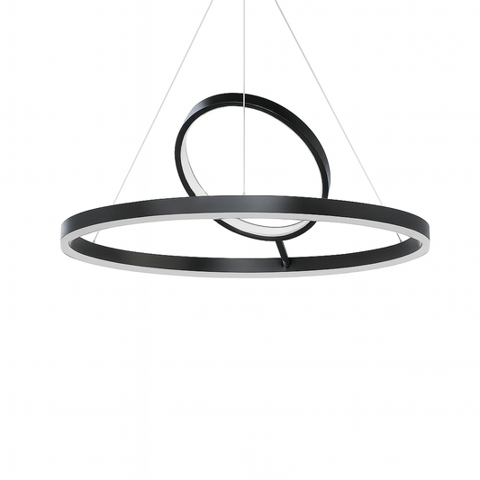 Residence Supply Hring Chandelier with modern geometric design and multiple hanging lights, ideal for contemporary interior decor.