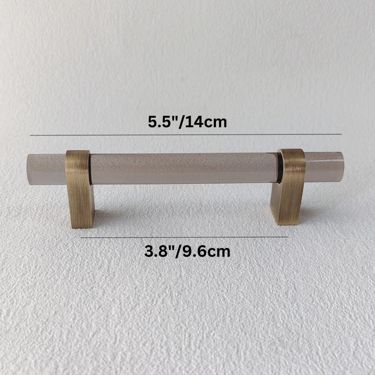 Hyle knob and pull bar from Residence Supply, modern cabinet hardware with sleek metal finish for kitchen or furniture.