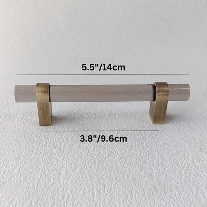 Hyle knob and pull bar from Residence Supply, modern cabinet hardware with sleek metal finish for kitchen or furniture.