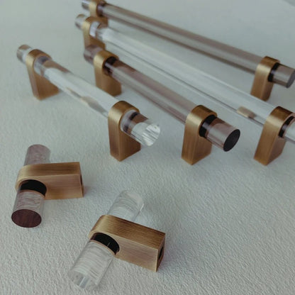 Hyle knob and pull bar by Residence Supply, metal cabinet hardware for drawers and cabinets in a modern home decor style.