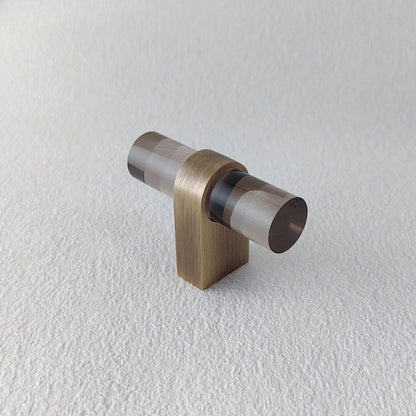 Hyle knob and pull bar from Residence Supply, brushed metal finish, suitable for cabinet hardware in home and garden projects.