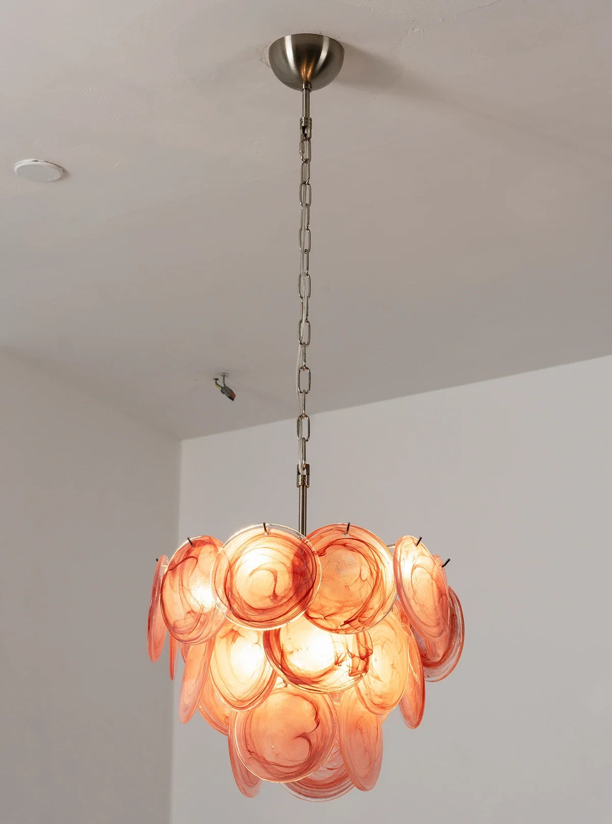 Retro Glass Disc Chandelier